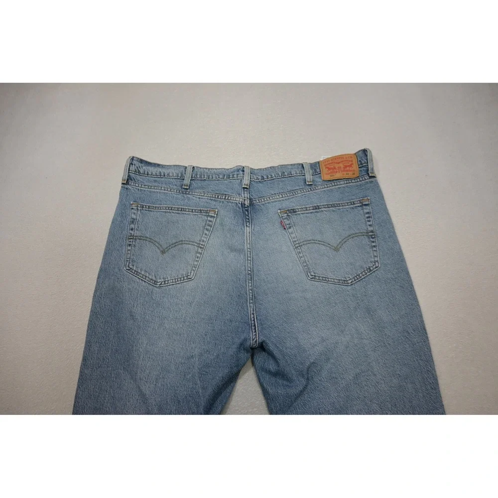 Levi's 541 Athletic Taper Jeans Mens 42x32 Light Blue Stretch Denim Excellent